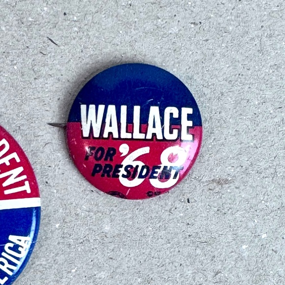 Vintage Political Pinback Buttons George Wallace - Picture 3 of 6